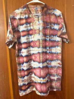 Jockey Tie-Dye Short Sleeve Tee - Pink, Blue, White, Brown